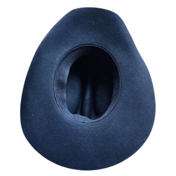 Bailey Black Felt Cowboy Hat | Lightweight Western Style | Elastic Fit - Picture 8 of 8